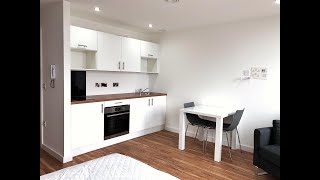 Furnished Studio Apartment to Rent  Michigan Tower  Salford [upl. by Cychosz754]