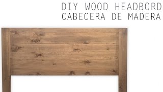 Cabecera de madera DIY Wood Headbord [upl. by Juakn]