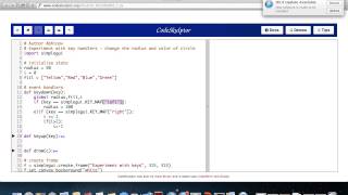 Python Programming  Key Handler using Codeskulptor [upl. by Okimuy239]