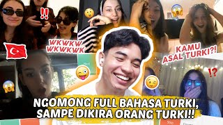 Ngomong Full Bahasa Turki Sampe Dikira Orang Turkiii ‼️ WKWKWK  OmeTV Internasional [upl. by Ainocal686]