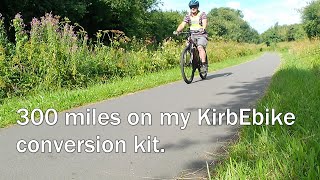 300 miles later with my KirbEbike Ebike Conversion Kit 500w750w 48v 16Ah Battery [upl. by Llyrehc]