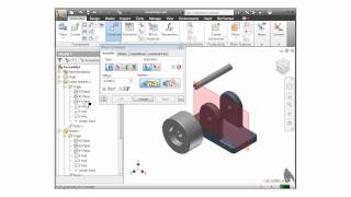 Autodesk Inventor Training Tutorial  Assembly Mate Constraint [upl. by Ahseinet]