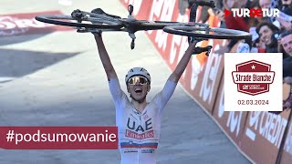 Strade Bianche 2024  81 km samotnej ucieczki Pogacara  podsumowanie TurDeTur [upl. by Wittie]