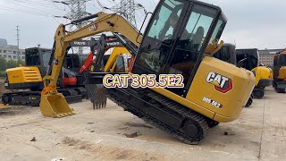 CAT 3055E2 excavator with quick hitch working performance  ShiWen Construction Machinery Co [upl. by Carlyle]