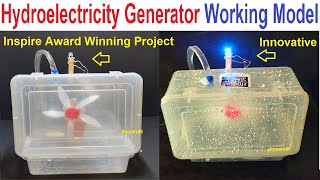 hydro electricity generator working model for school science exhibition  innovative  DIY pandit [upl. by Tram]