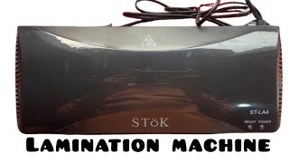 Stok Fully Automatic  A4 Laminator with Jam Release Button  Supports Hot amp Cold Lamination 12 inch [upl. by Anyer568]