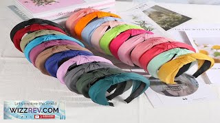 New Headbands for Women Girls Knotted Hair Band Solid Color Hairband Simple Review [upl. by Utter283]