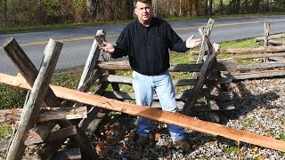 How to Make a SplitRail Fence by Rob Wolford [upl. by Assadah]