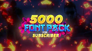 FONT PACK  5000 FONTS PACK [upl. by Nuhsal]