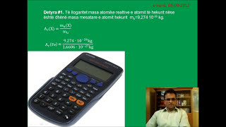 DETYRA NGA KIMIA Detyra1 Llogaritja e masës atomike relative [upl. by Banerjee]