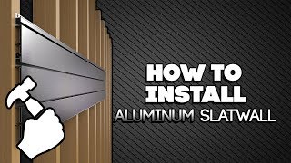 How to Install Proslats Aluminum Slatwall [upl. by Oiralednac]