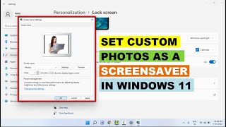 How to Set Custom Photos As A Screensaver in Windows 11 [upl. by Barty931]