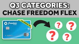 📅 NEW Chase Freedom Flex Q3 Categories 2024 4 Different Categories Will Earn 5 CASH BACK 💳 [upl. by Kushner]