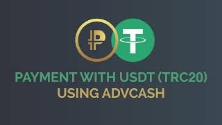 How to pay for a product using USDT TRC20 with ADVCash [upl. by Dewitt]