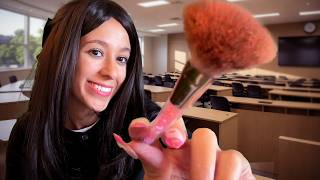 Mean Girl does your makeup on your first day of college 🎀 ASMR [upl. by Chic]