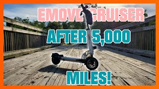 Emove Cruiser Scooter Review After 5000 Miles  Range Test [upl. by Anyrb79]