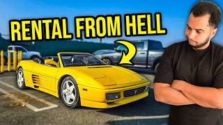 I Rented A 30 Year Old Ferrari For 2000 Per Day And Its FALLING APART [upl. by Inavoj]