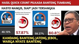 HASIL QUICK COUNT BANTENG TUMBANG HASTO NANGIS LAGI❗️KANDANG BANTENG JAWA TENGAH LULUH LANTAH [upl. by Anaeed]