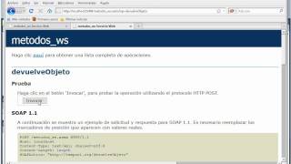 MsVS2010 WebService C devolver un objeto serializable [upl. by Suiramed918]