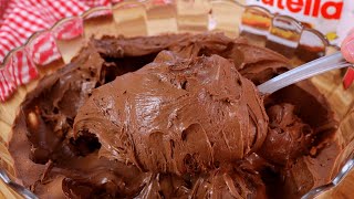 RECHEIO DE NUTELLA ESTRUTURADO PARA BOLOS  SABOR INTENSO DE NUTELLA [upl. by Neehs387]