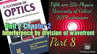 Optics  Unit 2 chapter 2 part 8 [upl. by Akelahs420]