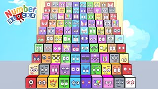 Numberblocks Step Squad ALL Numberblocks Song 1  100 NEW SEASON 7 FULL EPISODES Times Tables [upl. by Ehsiom540]