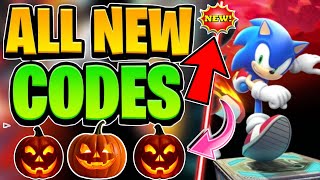 🎃 Halloween 🎃 SONIC SPEED SIMULATOR CODES SEPTEMBER 2024  SONIC SPEED SIMULATOR CODES [upl. by Raeann]