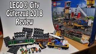 Review LEGO Güterzug 2018 City Set 60198 im Test deutsch in 4K [upl. by Giff70]