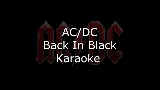 ACDC  Back In Black  Karaoke Version amp Lyrics [upl. by Onailimixam714]