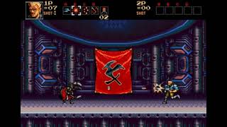 Contra Hard Corps Sega Genesis Colonel Bahamut Boss Battle [upl. by Guyon]