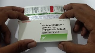 Montewok Lc Tablet Uses in HindiMontelukast sodium amp Levocetirizine Hydrochloride Tablet ip [upl. by Leihcim]