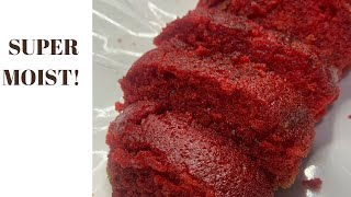 How to make RED VELVET cake very moist and super fluffy RED VELVET CAKE RECIPE [upl. by Eellehs]