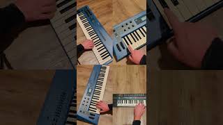 Playing quotCassie Oh Oh Ohquot on Yamaha CS1X and Casio SA10 Synths [upl. by Sosthenna396]