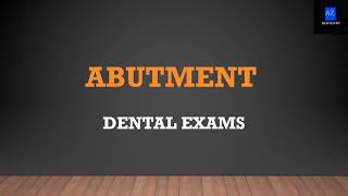 MCQs on prosthodonticsfpd  Abutment DentalPSC Exams [upl. by Nyar]