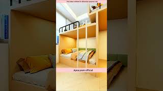 I built a luxury Small Bedroom Design for 3 Kids shorts animation [upl. by Ardaed]