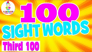 100 SIGHT WORDS for KIDS 100 Fry Words List  Sight Words Learning Video for Children [upl. by Nalon]