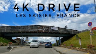 Driving Through Les Saisies  The Alps  French Ski Resort 2024 [upl. by Crispen]