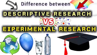 Descriptive Research vs Experimental Research Differences researchmethodology research [upl. by Asinet]