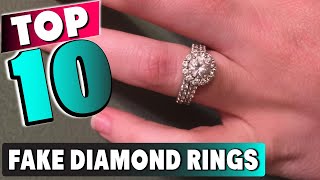 Best Fake Diamond Ring In 2024 Top 10 New Fake Diamond Rings Review [upl. by Naloc]