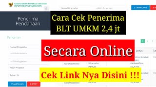 Cara Cek Nama Penerima BLT UMKM Secara Online Beserta Linknya [upl. by Enyawed]