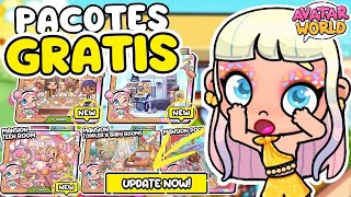 COMO TER TODOS PACOTES GRÁTIS NO AVATAR WORLD 😍🥳 [upl. by Andreana]