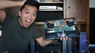 FIXED MY BROKEN RAZER BLADE LAPTOP  LA 2018 [upl. by Llenehs]