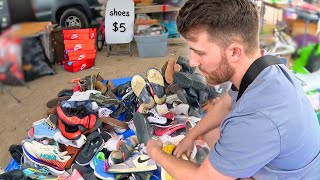 Digging for Profitable Sneakers at the Best Flea Market [upl. by Ellehsim]