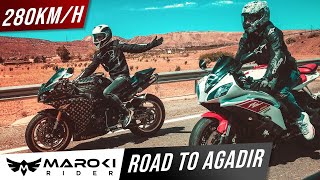 اول تسافيرة لينا الى مدينة اكادير بموطور MOTO ROADTRIP TO AGADIR 🔥280kmH [upl. by Greiner]