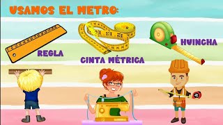 Medidas de longitud metro y centímetro para niños [upl. by Wachtel]