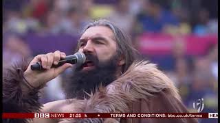 Sébastien Chabal The Caveman sings fun story Hong Kong  BBC News  6th April 2019 [upl. by Furey]