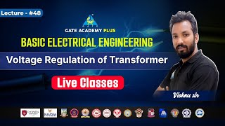 48 Voltage Regulation of Transformer  Basic Electrical Engineering  By Vishnu Sir [upl. by Anilec]