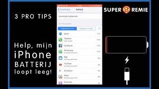 3 tips voor een iPhone BATTERIJ die te snel leegloopt [upl. by Alford]