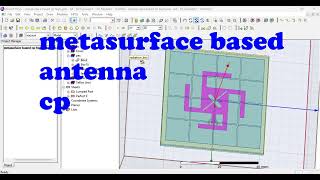 Metasurface Based Wide Bandwidth and HighGain Circularly Polarized 5G Patch Antenna using HFSS [upl. by Ahsitul467]