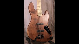 J bass Natural walnut satin 2021 by Alnus Bass [upl. by Apur]